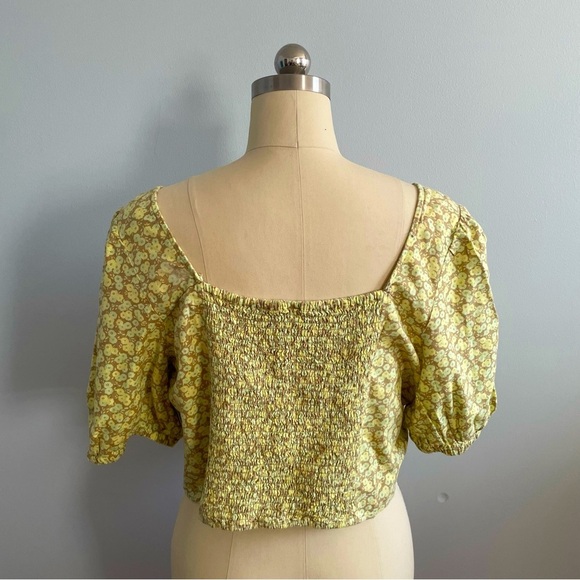 BP x Nordstrom Boho Floral Square Neck Crop Top- Size 1X- NWT - Picture 6 of 9